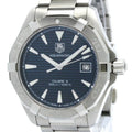 Stylish Pre-Owned Polished TAG HEUER Aquaracer Calibre 5 Steel Automatic Watch WAY2112 BF570555 (Good)