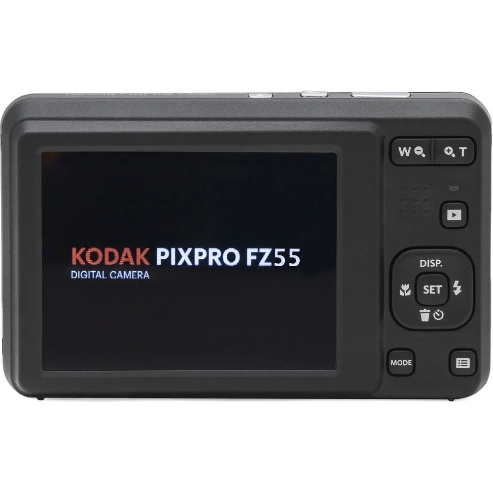 Kodak PIXPRO FZ55 Digital Camera (Blue) + Extra Battery +Tripod + Case -64GB Kit