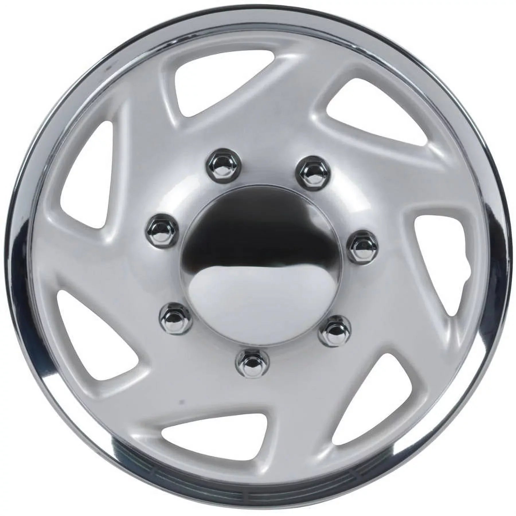 Stylish BDK Ford E-Series Style Hubcaps Wheel Cover, 16" Chrome Replica Cover, 4 Pieces