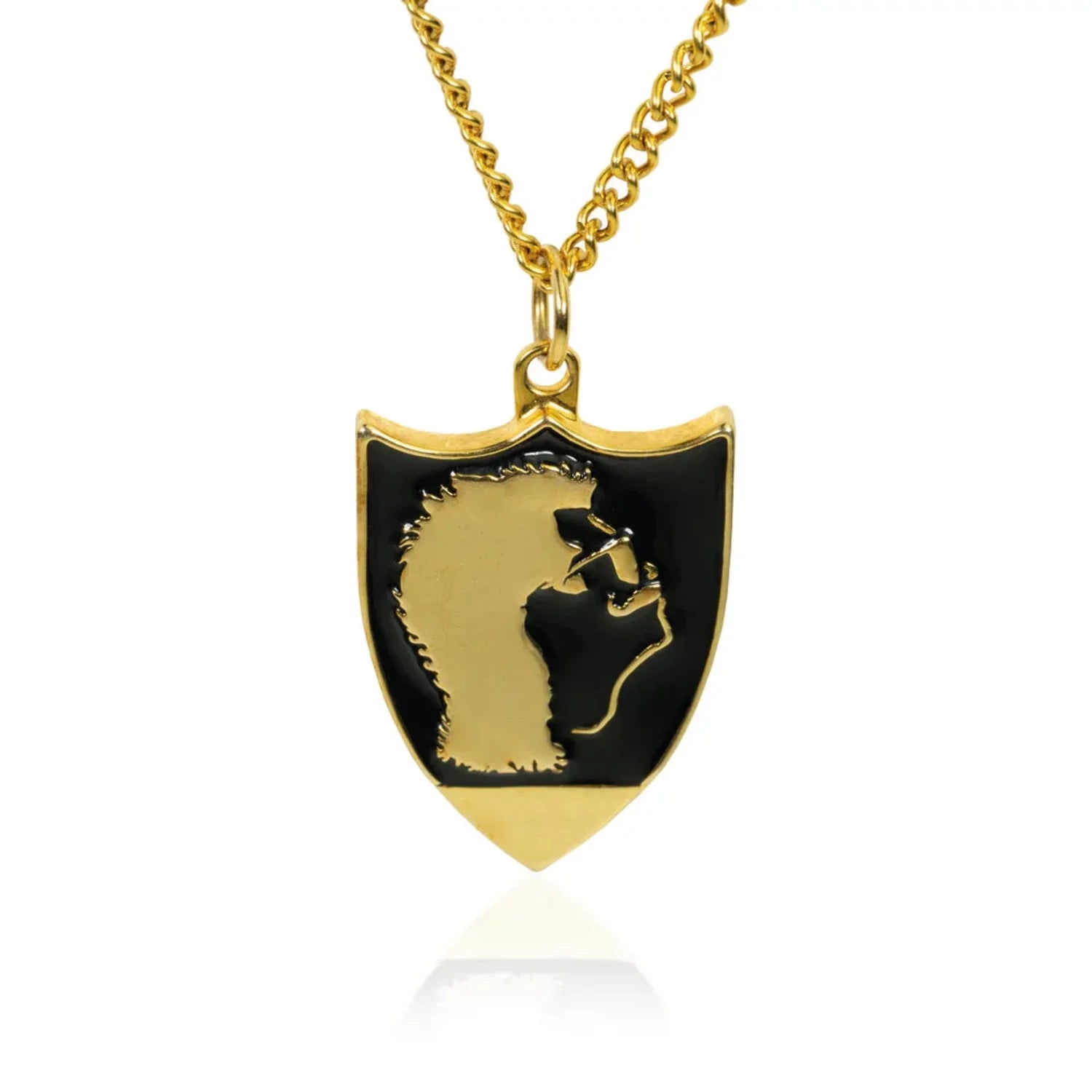 Stylish Choty - Shotgun Necklace - Gold Mullet - Chain and Pouch Included - 316L Stainless Steel - 18K Gold Plating Infused