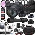 Canon EOS R6 Mirrorless Digital Camera with RF 24-105mm f/4 L is USM Lens + RF 100-400mm is USM Lens + 128GB Memory + Case + Tripod + Filters 41pc Bundle