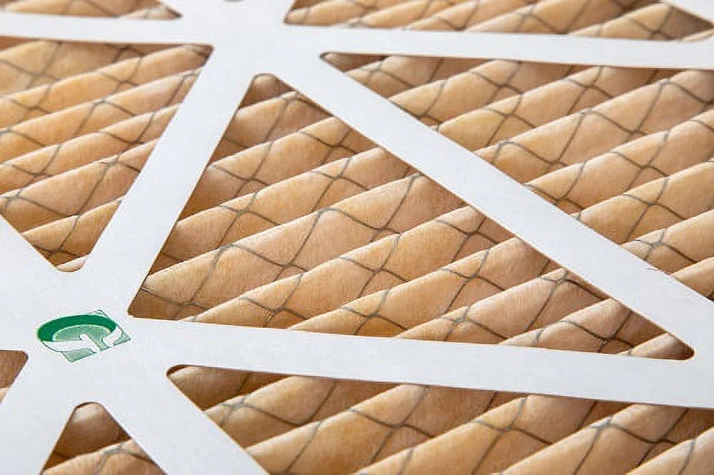 6 Pack of 14x20x1 MERV 11 Pleated Air Filters by Glasfloss. Actual Size: 13-1/2 x 19-1/2 x 7/8