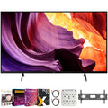 Sony 43" X80K 4K Ultra HD LED Smart TV KD43X80K (2022 Model) Bundle with Complete Mounting and Premiere Movies Streaming Kit