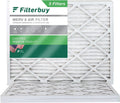 Filterbuy 17x21x1 MERV 8 Pleated HVAC AC Furnace Air Filters (3-Pack)