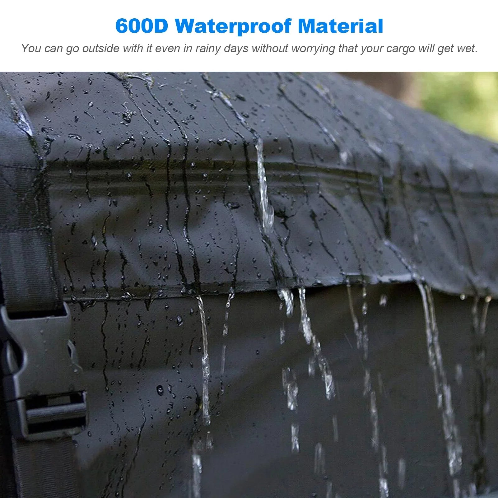 Htovila 600D Waterproof Cargo Bag Car Roof Cargo Carrier Universal Luggage Bag Storage Cube Bag for Travel Camping - Exclusive Design
