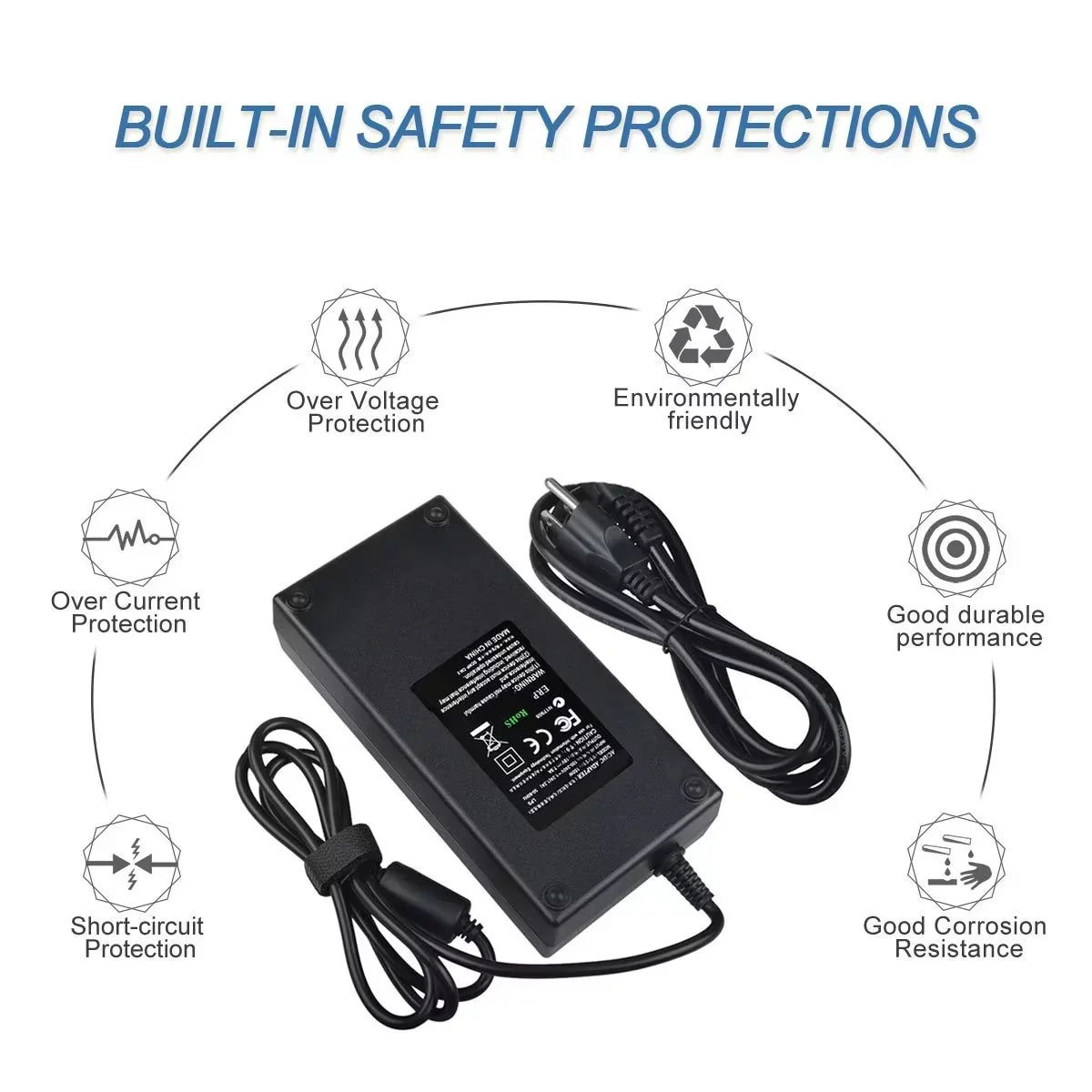 CJP-Geek 19.5V 7.7A AC Adapter Charger for Zbook 15 Workstation 677763-002 Power Cord