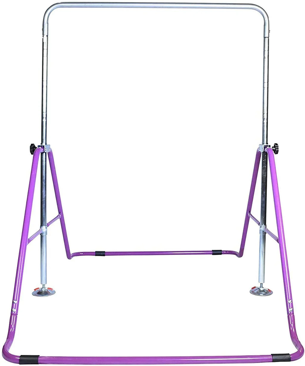 Stylish Expandable 3-in-1 Kids Gymnastics Horizontal Bar Set - Kip Training Jungle Gym