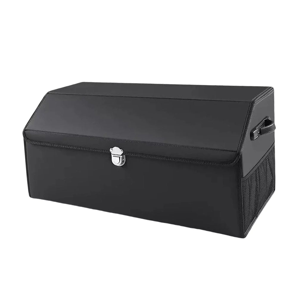 Stylish Car Trunk Organizer Dustproof with Handles Foldable Car Storage Box Bin for Cars L