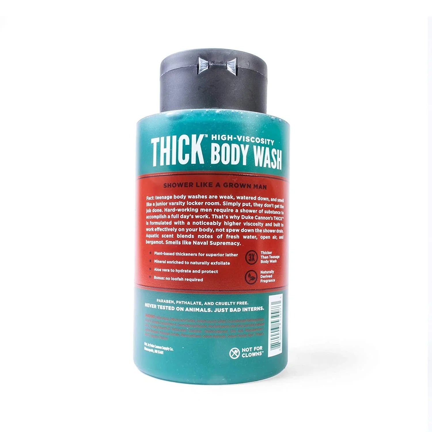 Duke Cannon Supply Co. THICK High-Viscosity Body Wash for Men - Smells Like Naval Diplomacy, 17.5 Fl Oz 6 Pack