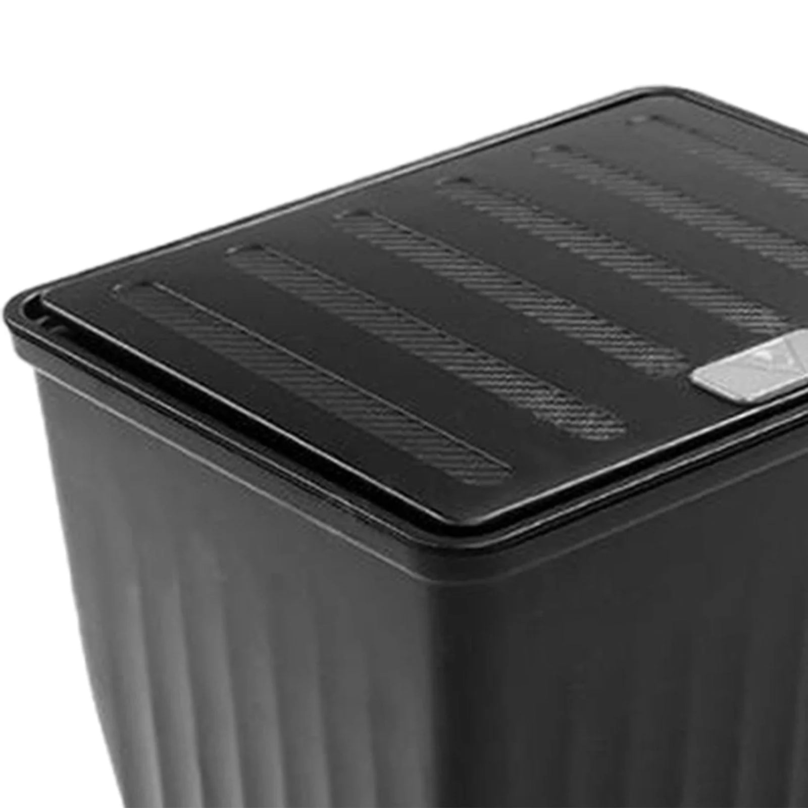 Stylish Car Trash Bin Backseat Storage Box Easy to Install with Lid Rear Center Console Organizer Car Seat Trash Can for Model Y