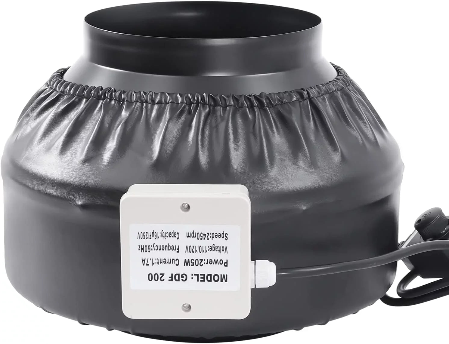 FETCOI Grow Tent Fan 8 Inch Inline Fan Industrial Grade Duct Exhaust Fan Combinable with HEPA Filter & Carbon Filter Powerful Booster Fanwith Speed Controller - Exclusive Design