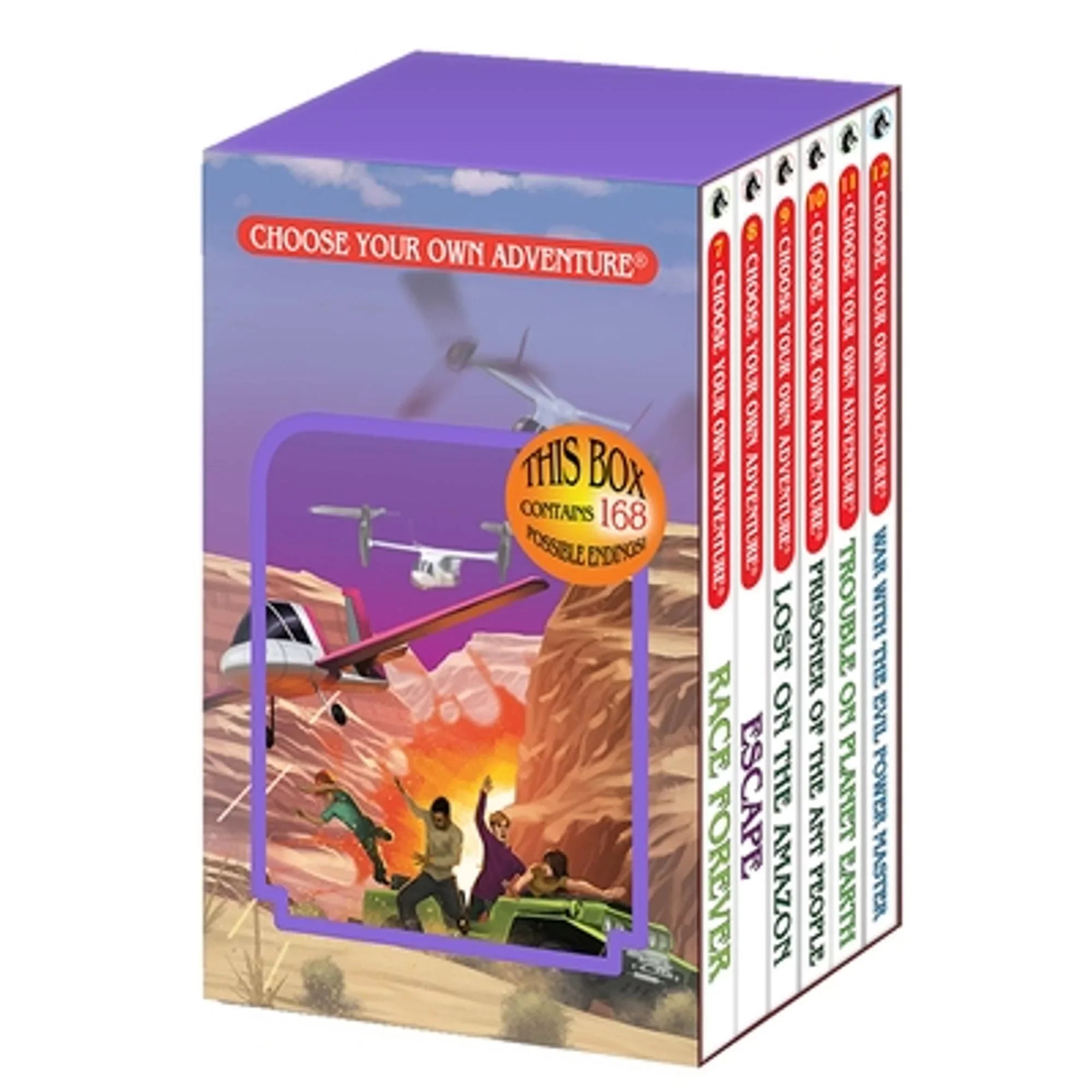 Pre-Owned Choose Your Own Adventure 6-Book Boxed Set #2 (Race Forever, Escape, Lost on the Amazon, (Paperback 9781933390925) by R a Montgomery - Exclusive Design