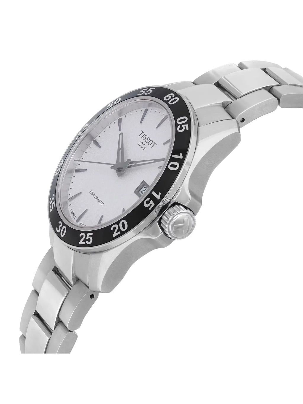 Stylish Tissot V8 Swissmatic Steel Silver Dial Men Automatic Watch T106.407.11.031.00