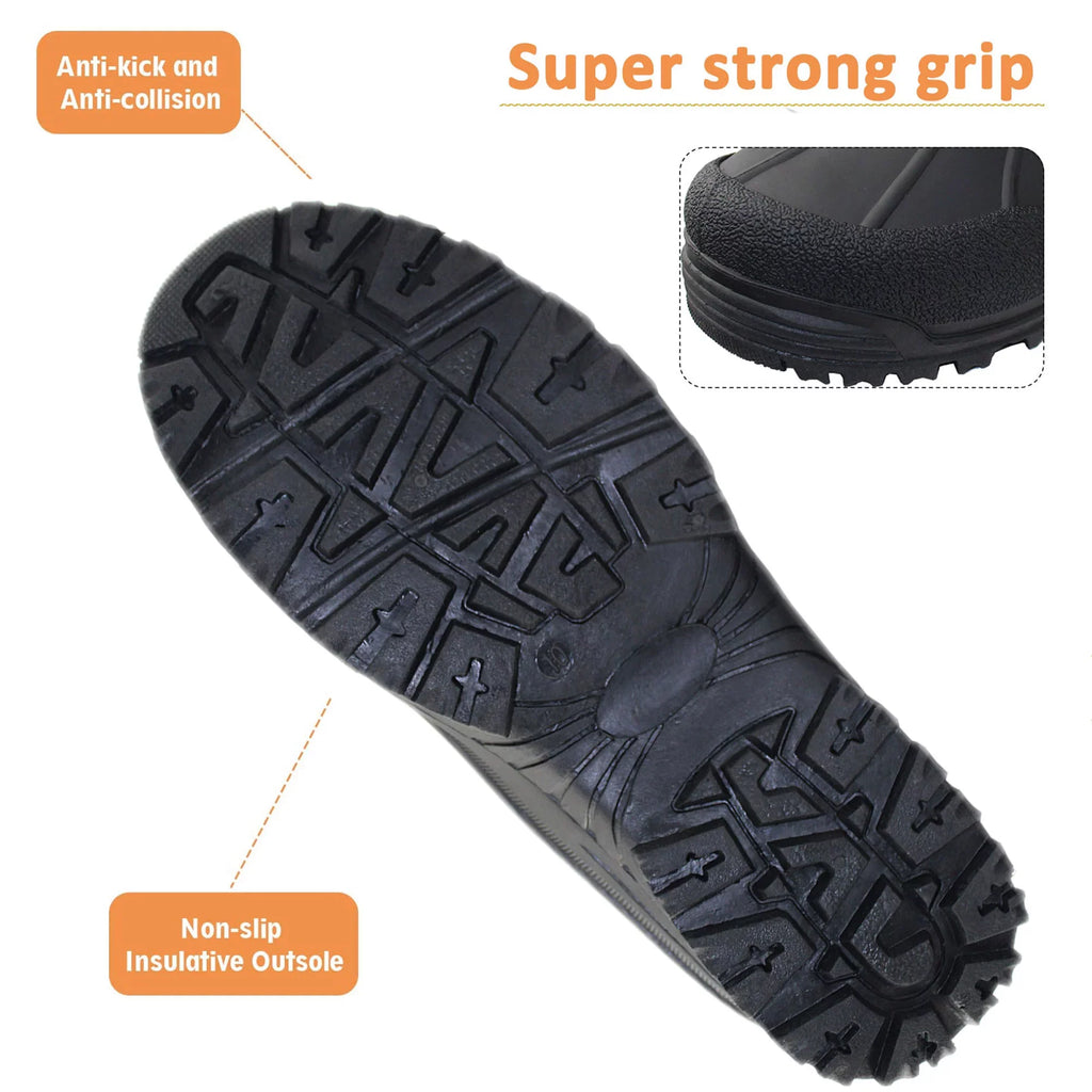 Stylish Tanleewa Men's Winter Boots Waterproof Insulated Snow Boots Anti-Slip Shoe Size 11.5 Adult Male