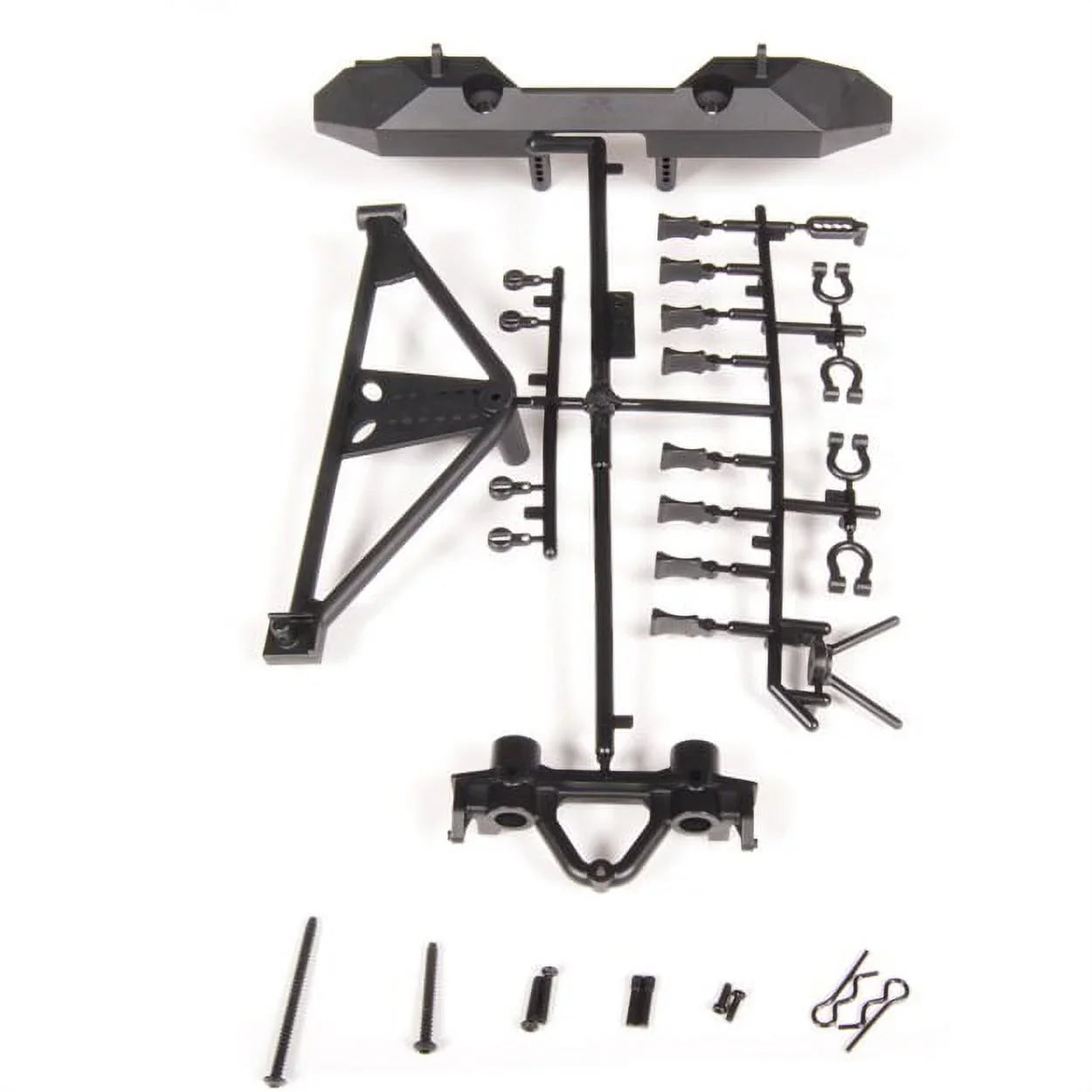 Axial AX80126 RrBumper/TireCarrierSCX10/Poison Spyder/JK AXIC4349 Electric Car/Truck Option Parts