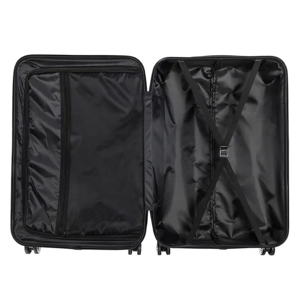3-in-1 Portable ABS Trolley Case 20" / 24" / 28" Dark Gray - Lightweight Travel Suitcase Set