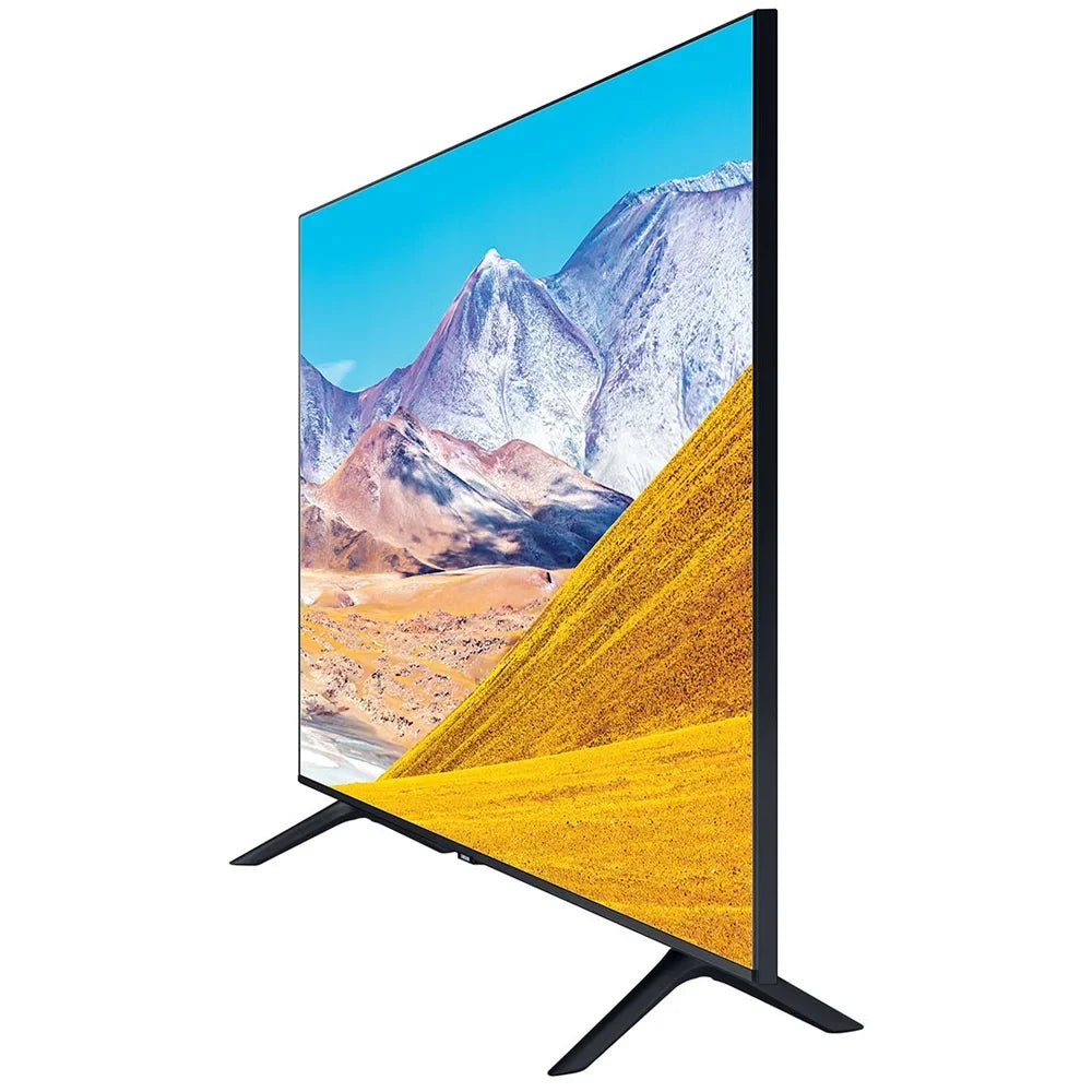 Stylish Samsung UN85TU8000 85-inch 4K Ultra HD Smart LED TV (2020 Model) Bundle with 31-in Sound bar+Wall Mount+Tech Smart USA TV Essentials 2020 & Surge Adapter (UN85TU8000FXZA 85TU8000 85" TV)