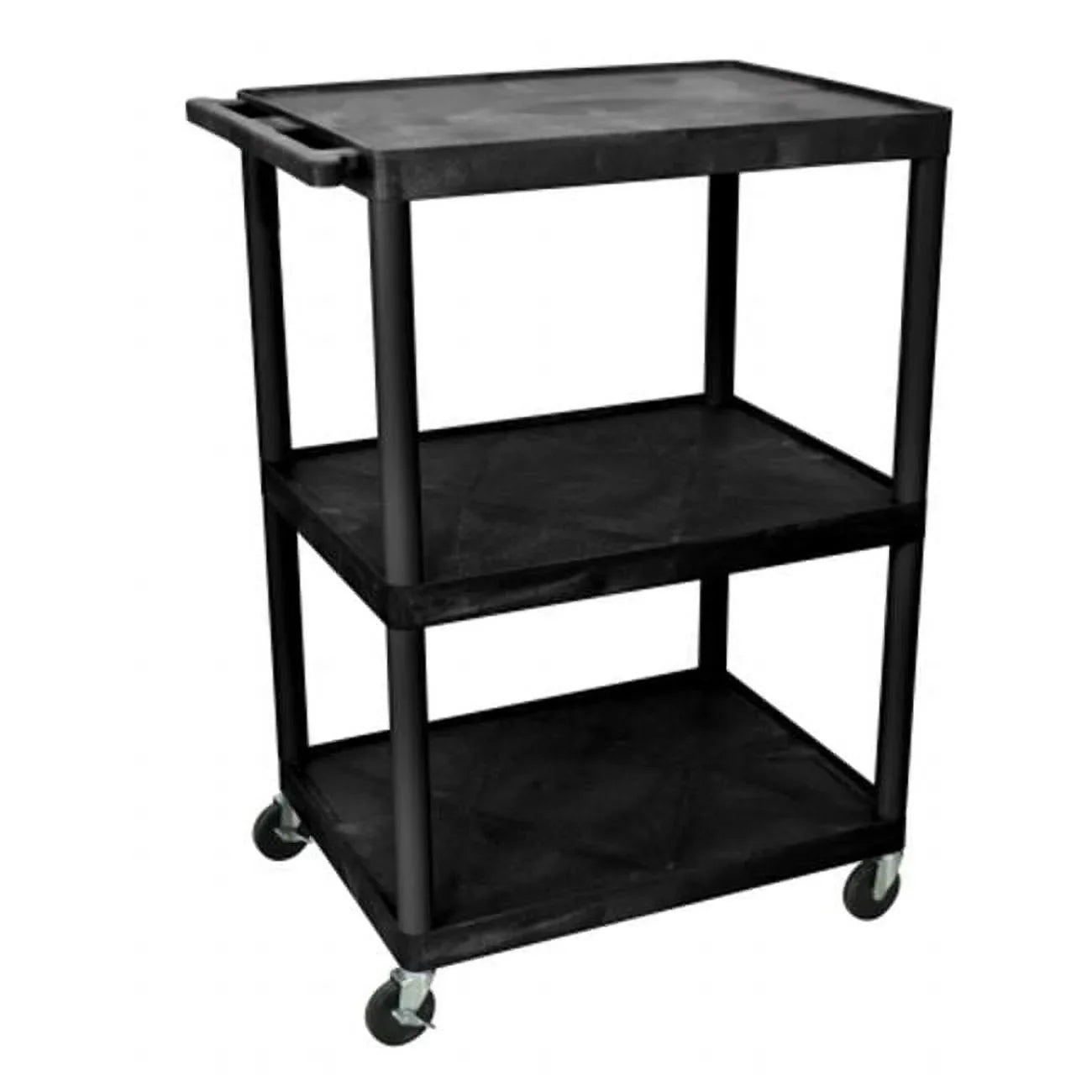 Stylish Luxor LP48E-B 48'' Tall Shelf Plastic Table