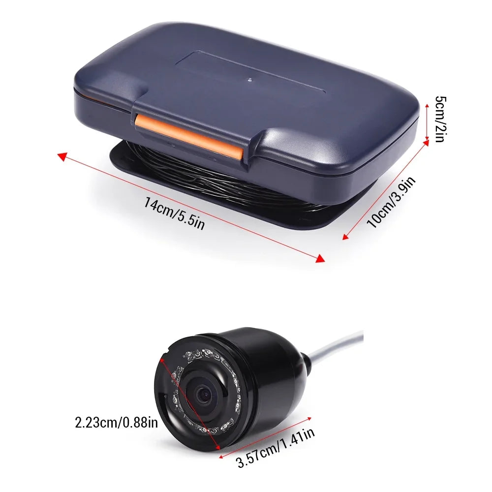 Lixada Fishing Camera Underwater with Digital LCD 4.3in 300000 Pixels 8 CS Night Vision 120 Degree for Ice River Fishing