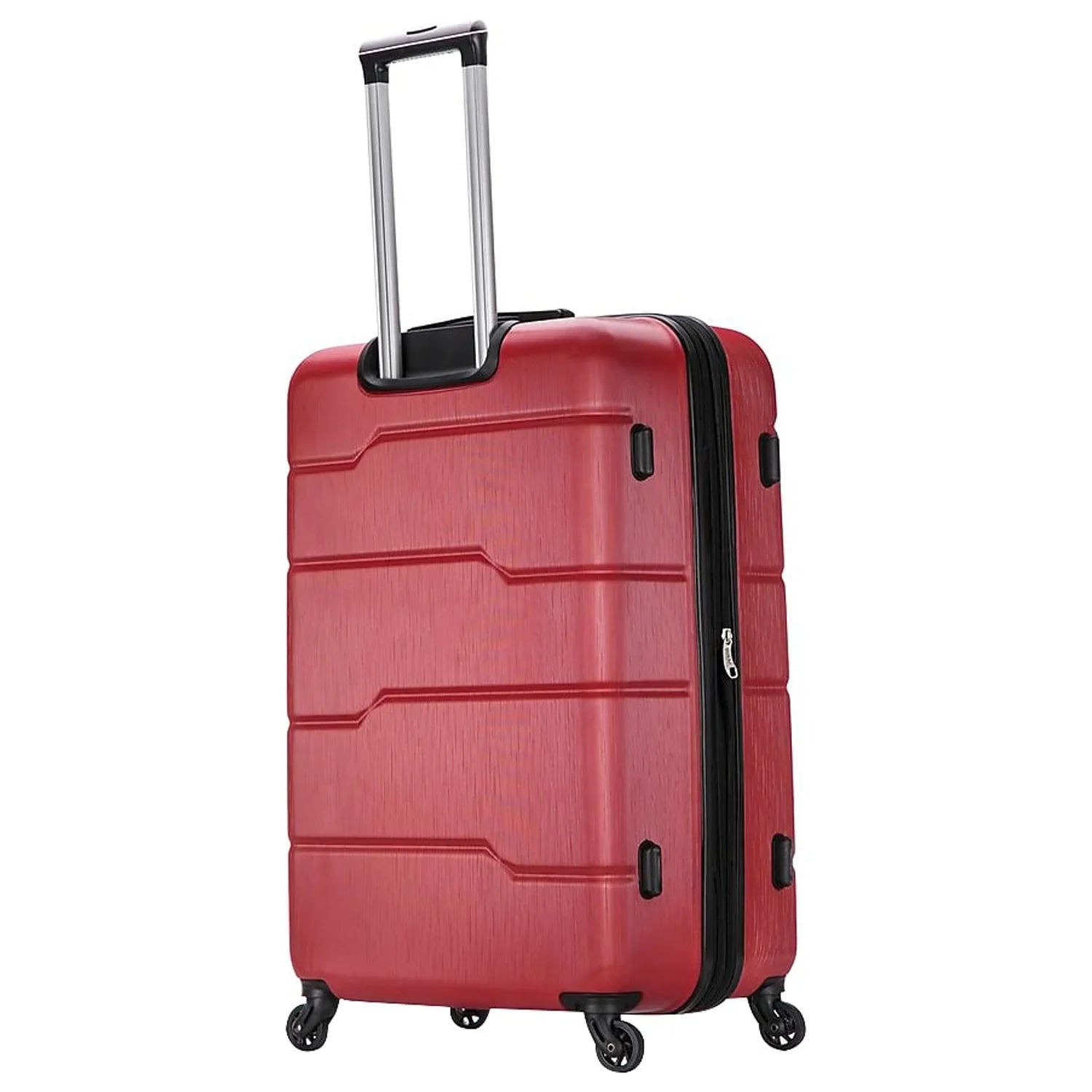 DUKAP RODEZ Plastic 4-Wheel Spinner Luggage Red (DKROD00L-RED) - Exclusive Design
