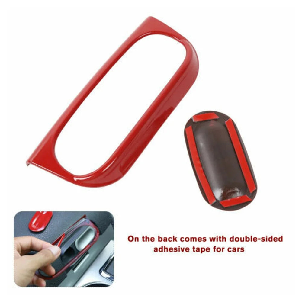 Stylish Teledu Red Center Console Armrest Box Switch Cover Trim Accessories F150