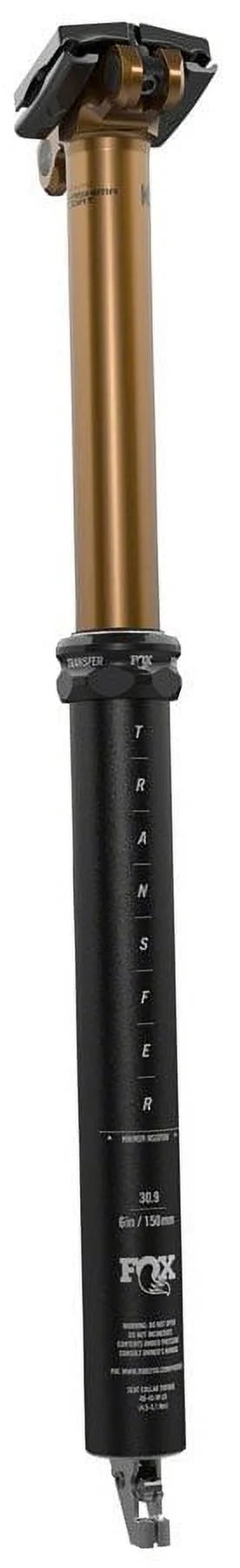 FOX Transfer Factory Dropper Seat Post - 31.6, 125mm Travel, Internal Route, Kashima Coat