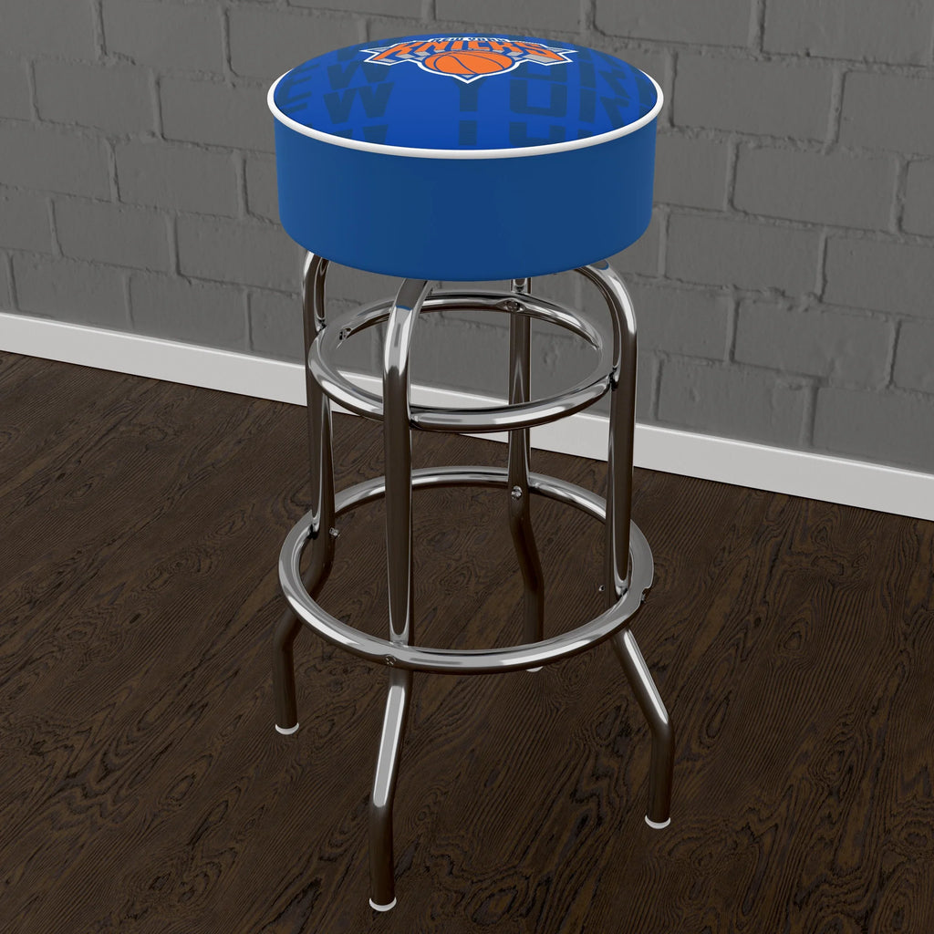 Trademark Gameroom New York Knicks City Bar Stool with Padded Seat