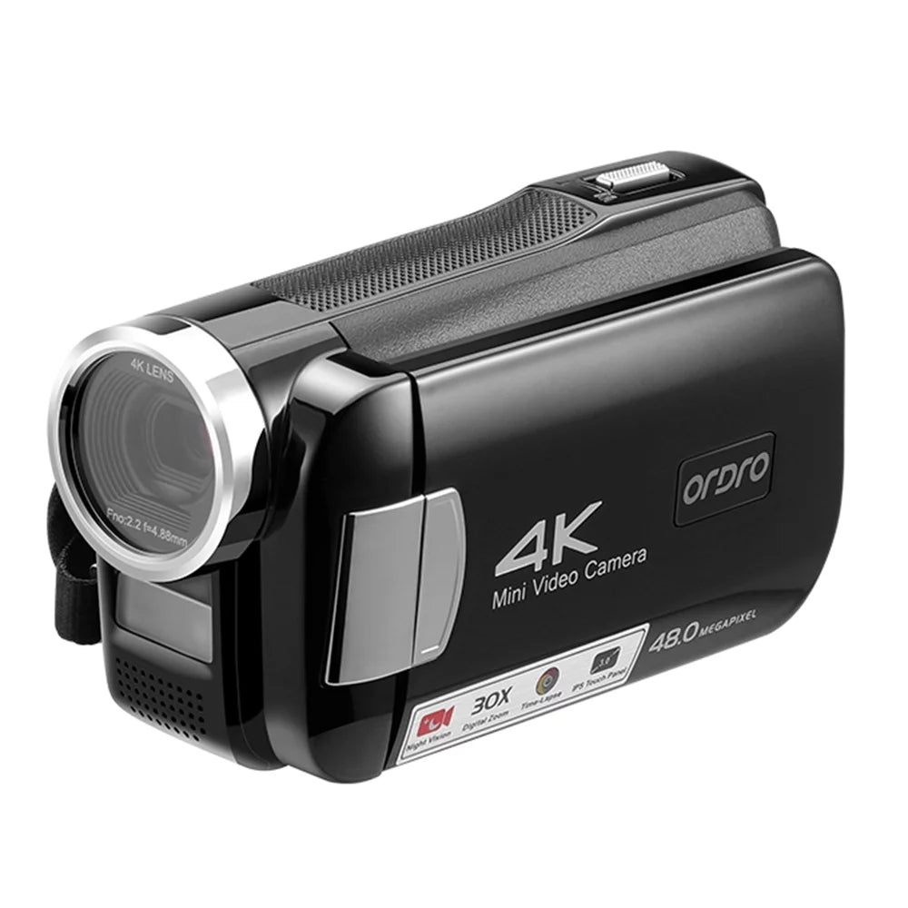 ORDRO AC2 4K Digital Video Camera Camcorder with 30X Digital Zoom and IR Night Vision