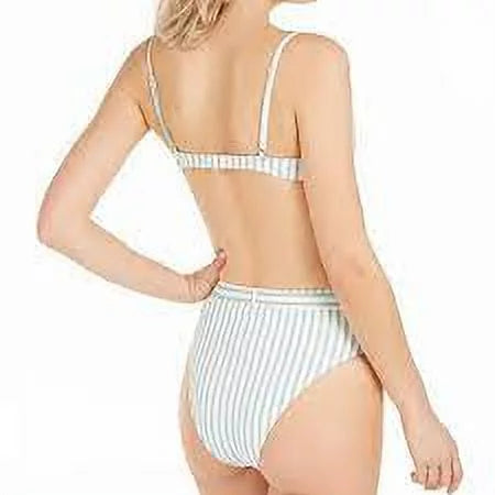 WeWoreWhat JADEITE Striped Lydia Underwire Bikini Swim Top, US X-Large