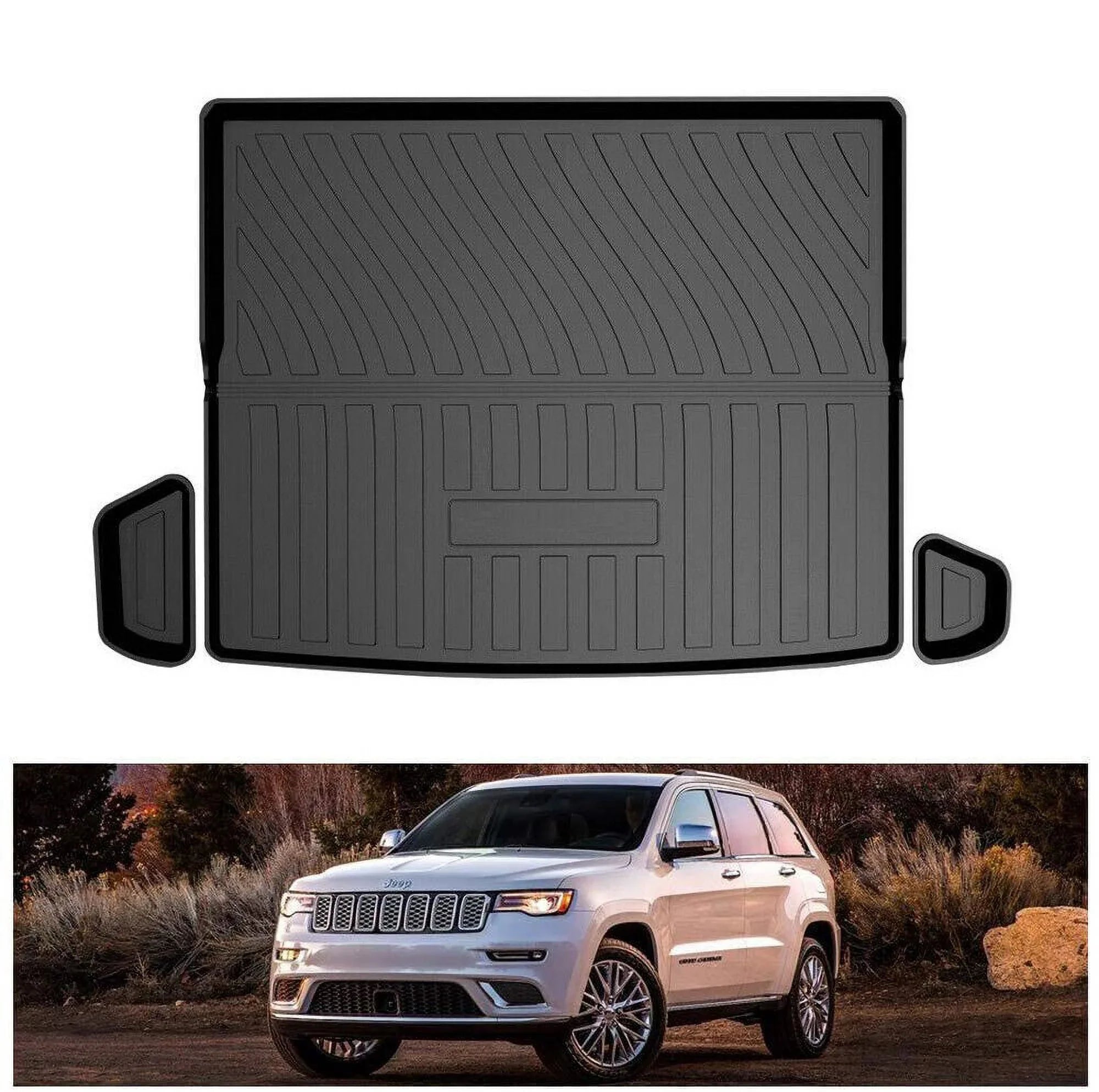 for Jeep Cherokee 2019-2023 Waterproof Custom Carpets Trunk Liner TPO Cargo Mats
