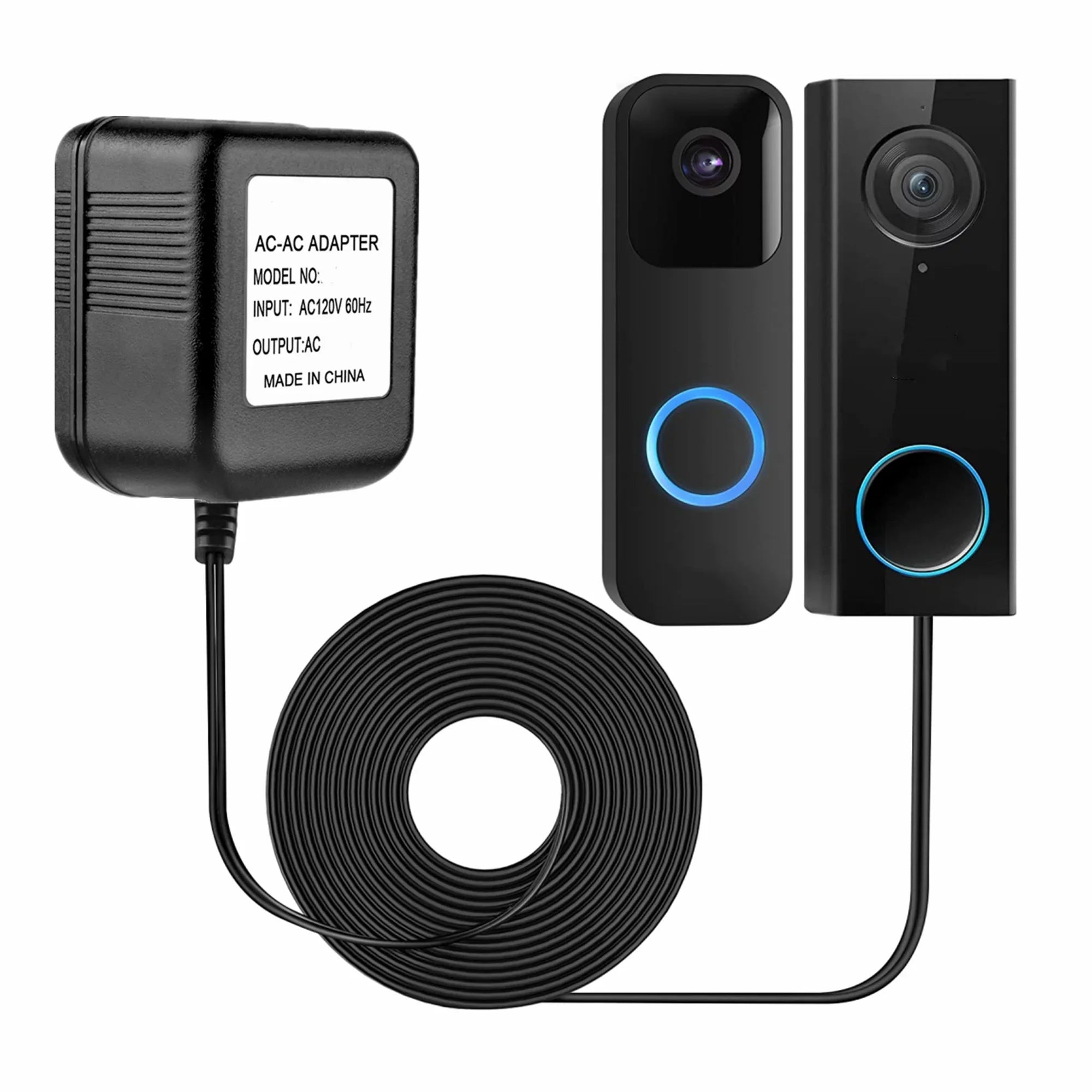 FITE ON Compatible 26ft 24V AC Power Adapter Replacement for Video Doorbell & zmodo Smart Greet Wi-Fi Video Doorbell