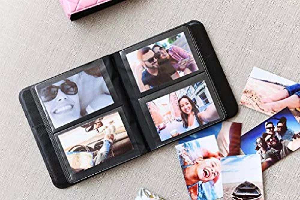Stylish KODAK Smile Instant Print Digital Camera (White/Yellow) Photo Frames Bundle with Soft Case
