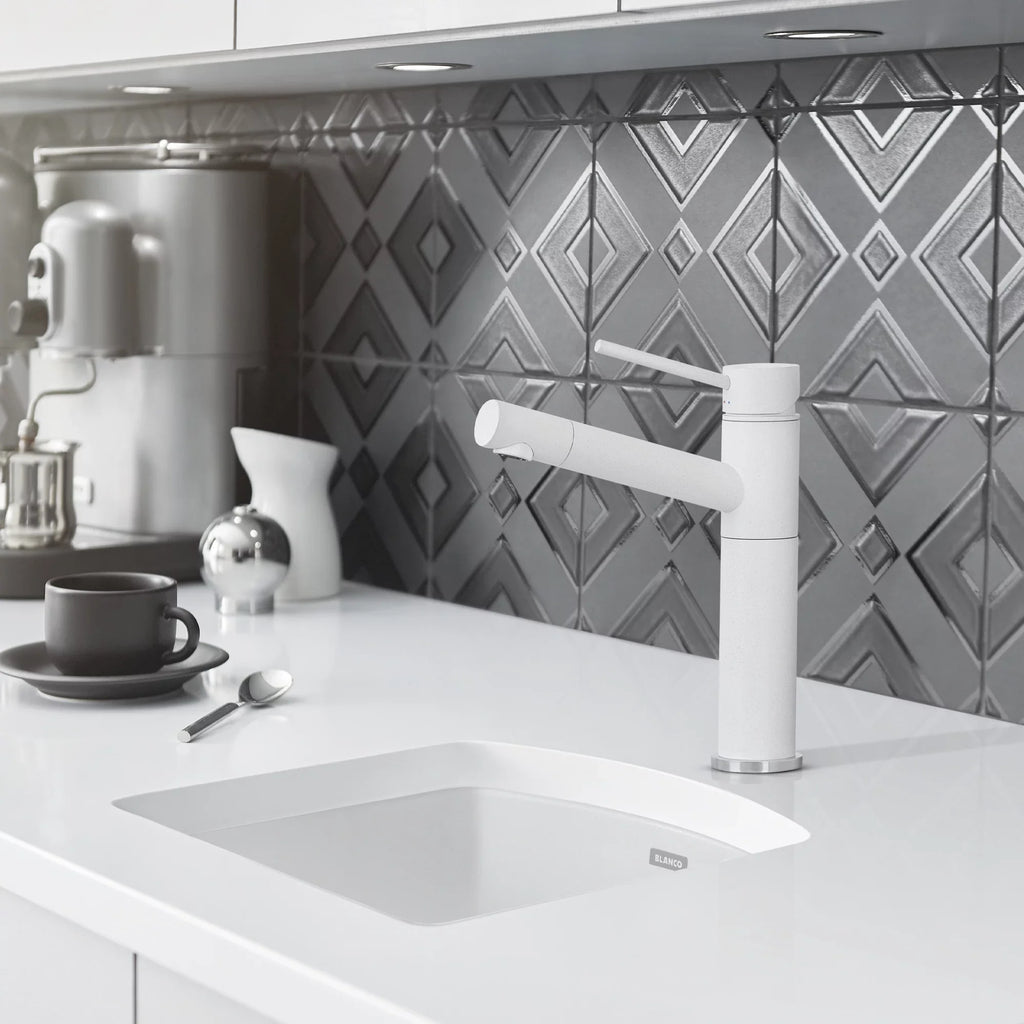 Blanco DIAMOND Bar SILGRANIT Sink Dual Deck SILGRANIT Sink White - Exclusive Design