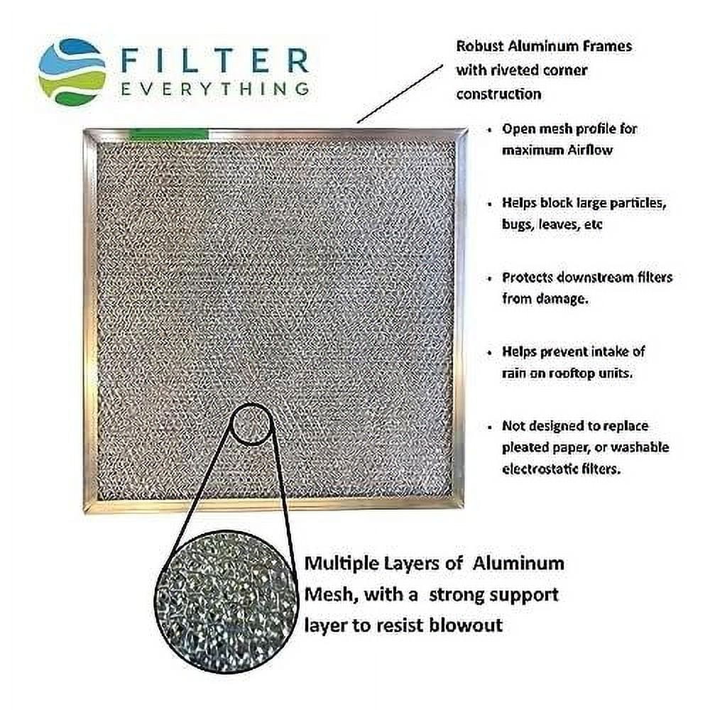 Washable Aluminum Air Filter - 20 X 25 X 1 - Exclusive Design