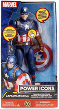 Stylish Marvel Power Icons Captain America Action Figure with Sound