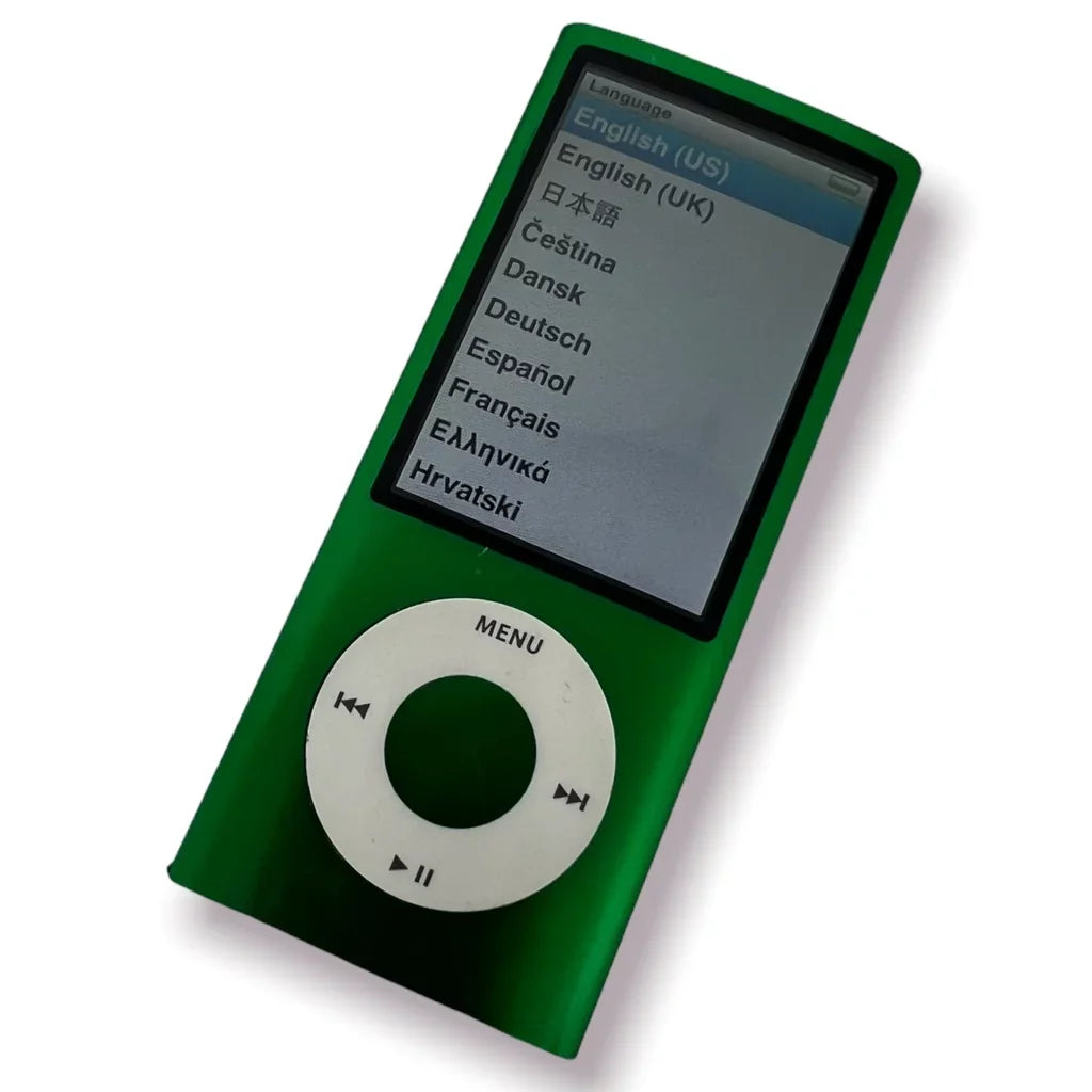 Apple iPod Nano 5th Generation 8GB Green Bundle, Like New - Exclusive Design