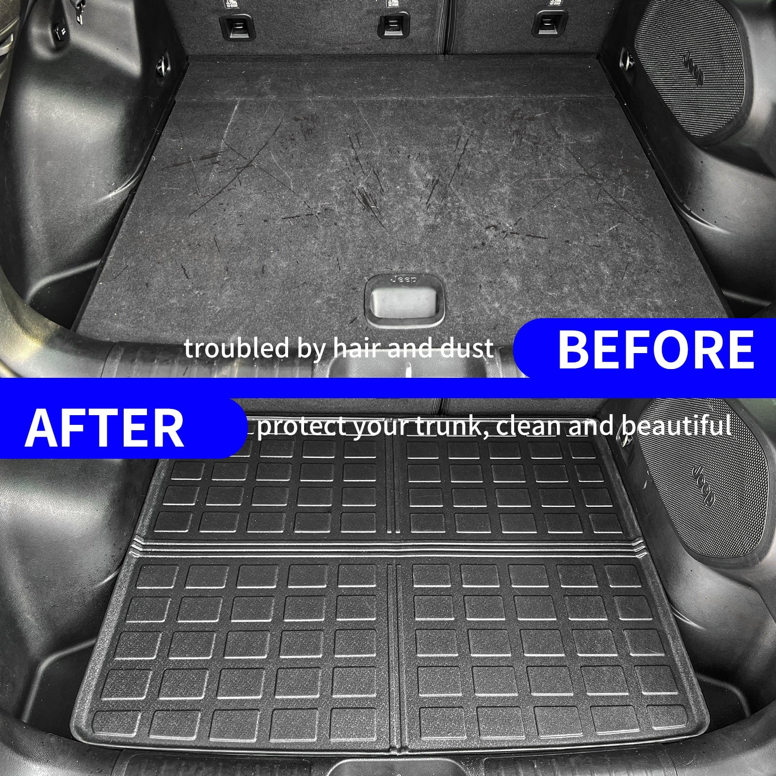 Stylish Fit 2019-2023 Jeep Cherokee Cargo Liner Trunk Mat Trunk Liner 2022 Jeep Cherokee Accessories