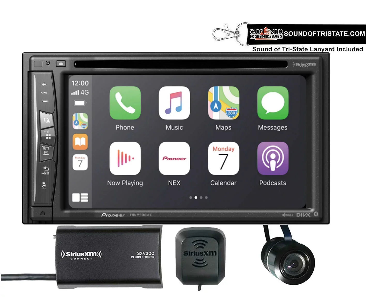 Pioneer AVIC-W6600NEX 6.2" Navigation Receiver + SiriusXM Tuner + Backup Camera - Exclusive Design