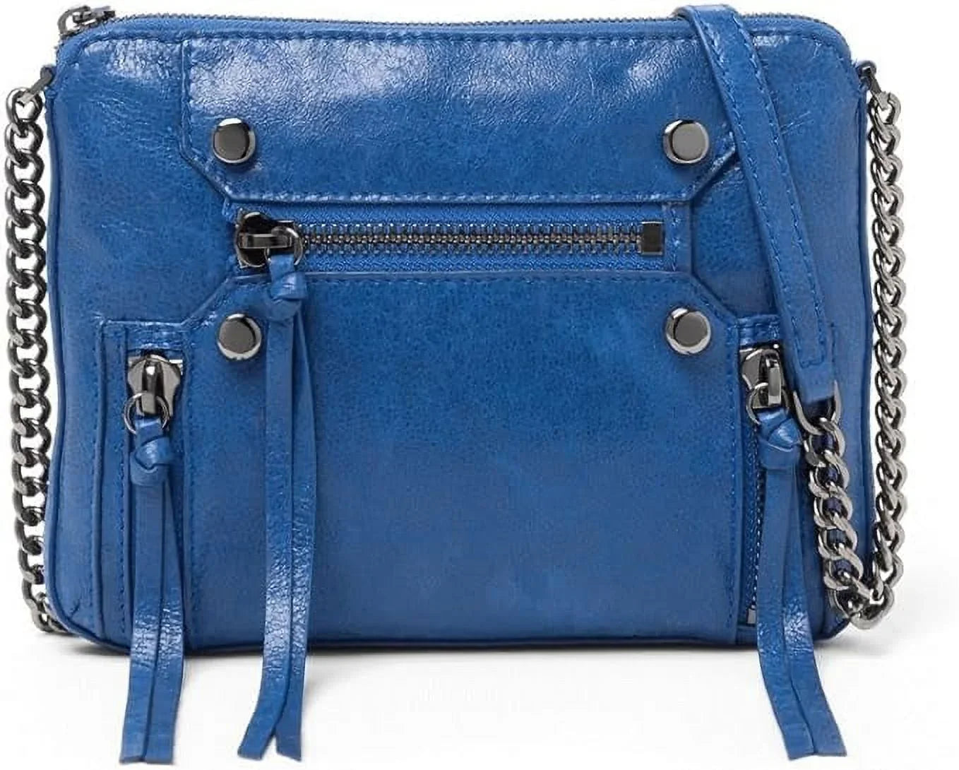 botkier Logan Leather Crosbody Blue - Exclusive Design