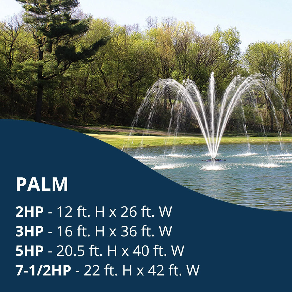 Kasco J Series 2 , 3 , 5 & 7-1/2 Palm Premium Fountain Nozzles Only (Fountain not Included)