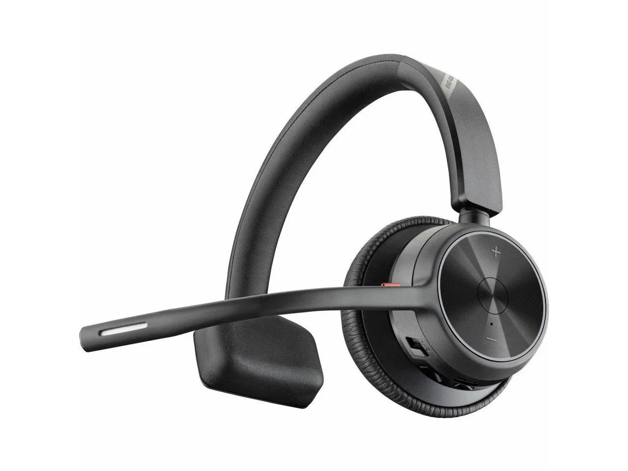 Poly Voyager 4310 USB-C Headset with Charge Stand - Siri, Google Assistant - Mono - Wireless - Bluetooth - 298.6 ft - 20 Hz - 20 kHz - Over-the-head, On-ear - Monaural - Ear-cup - Electret Condense...