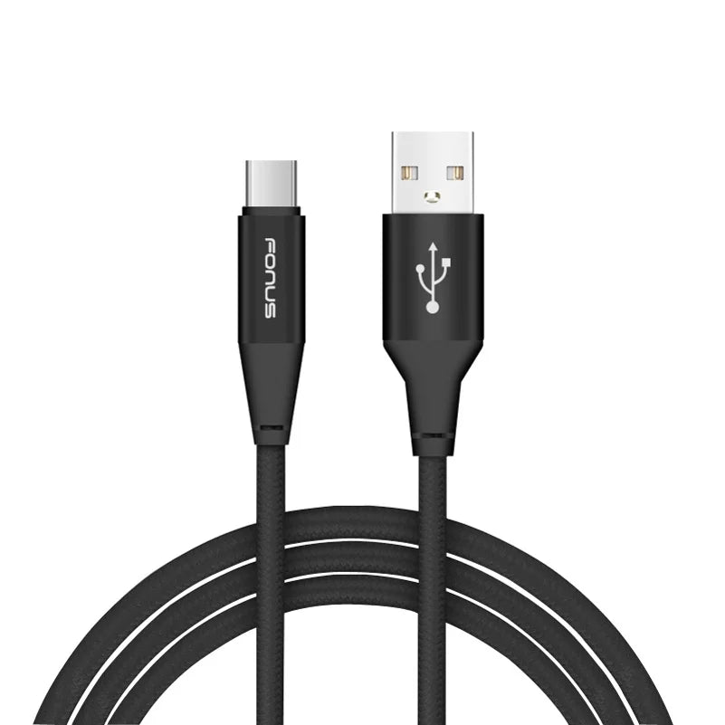6ft USB Cable Type-C Fast Home Charger w Holster Leather Case Belt Clip for T-Mobile REVVL 4 - Wiko Ride 3 - Xiaomi Redmi Note 7, Mi 9T - ZTE Blade 10, Axon 10 Pro, Max 2S