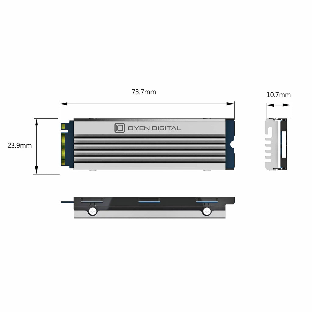 Stylish Dash Pro 8TB NVMe PCIe SSD with Heatsink, Compatible with Sony PS5 Internal M.2 Slot