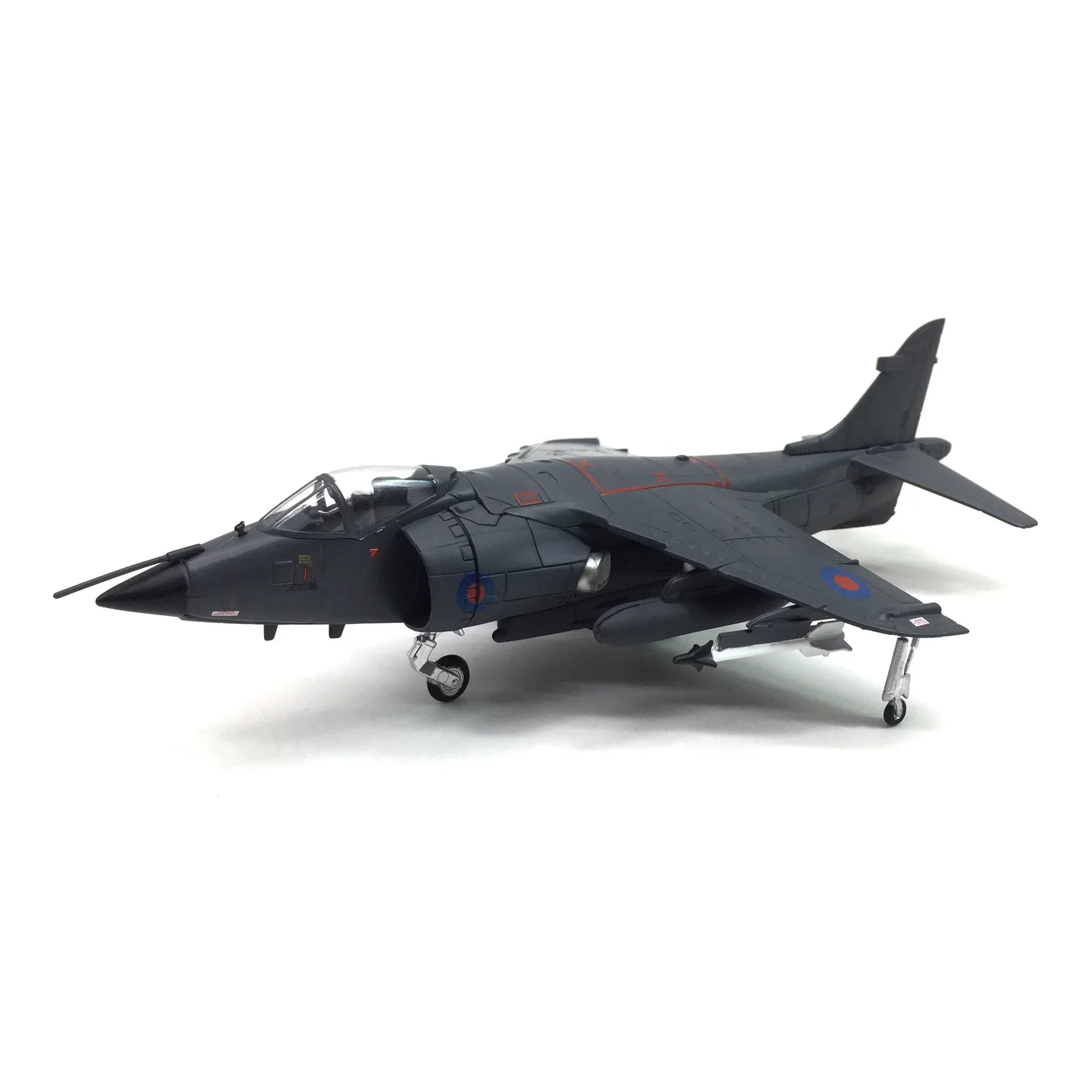 Stylish 1:72 UK Air Force 1982 Sea Harrier Jet Fighter Model Military Fighter Aircraft Model Alloy Simulation Collection Display