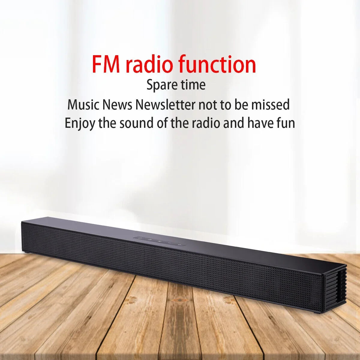 CJC Sound Bars for TV PC Gaming Monitor Sound Bar with Bluetooth 5.0/HDMI ARC/AUX/USB Bass Adjustable Wall Mountable - Exclusive Design