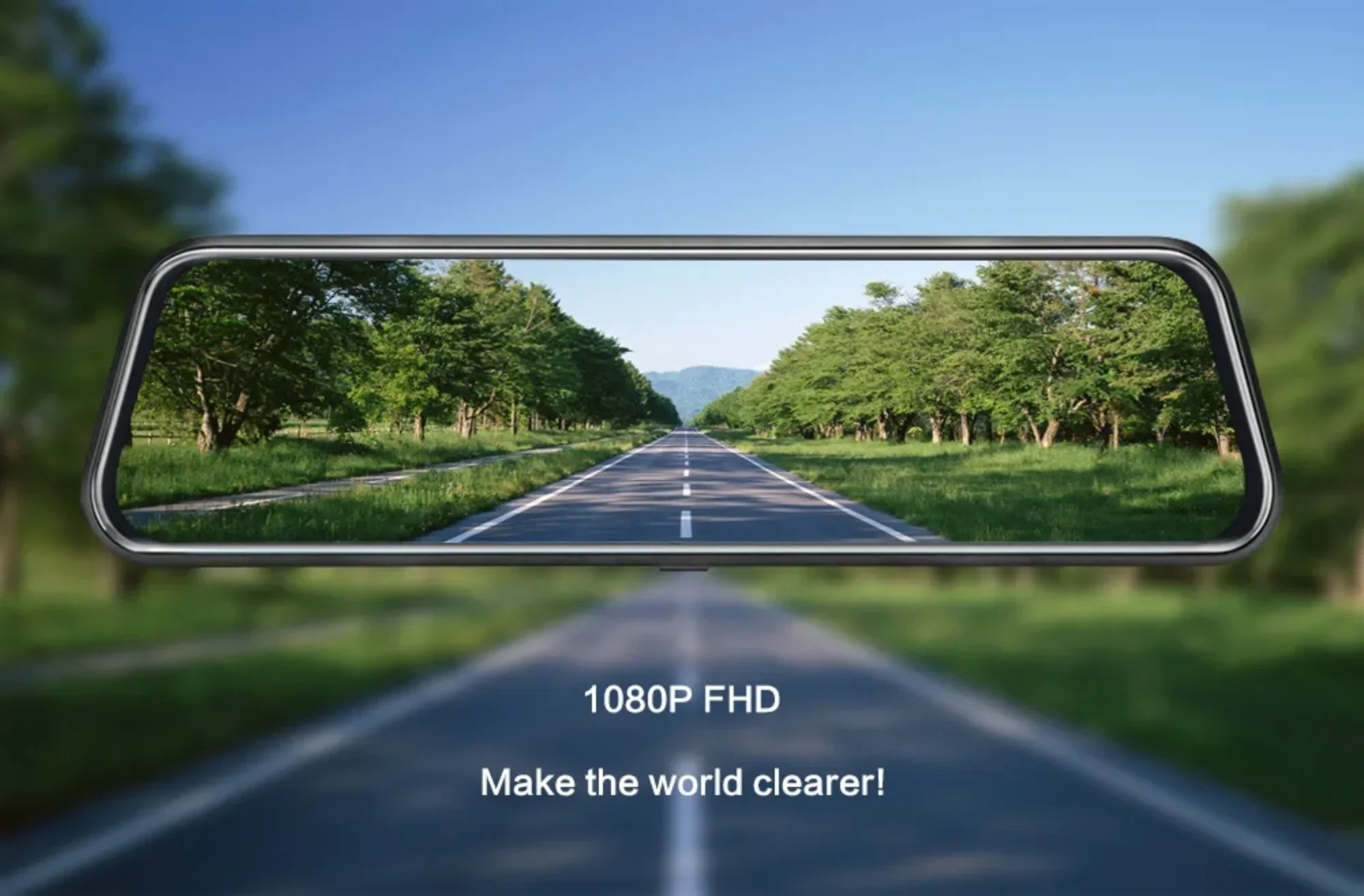 Stylish 10-inch Touch Mirror Car Camera Dashcam, 1080P FHD Full Touch Screen Front and Rear View, Super Night Vision Parking Assistance, Camera for Cars Loop Recording Streaming Media 170Â°Wide Angle