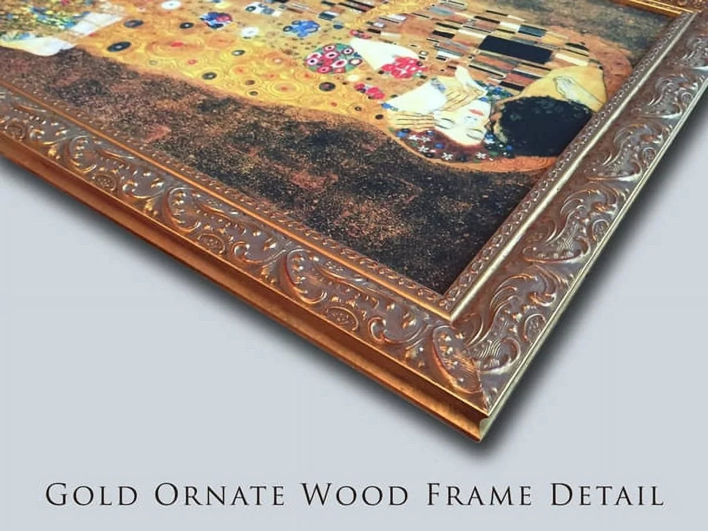 The Sestroretsk Bor 24x18 Gold Ornate Wood Framed Canvas Art by Ivan Shishkin - Exclusive Design