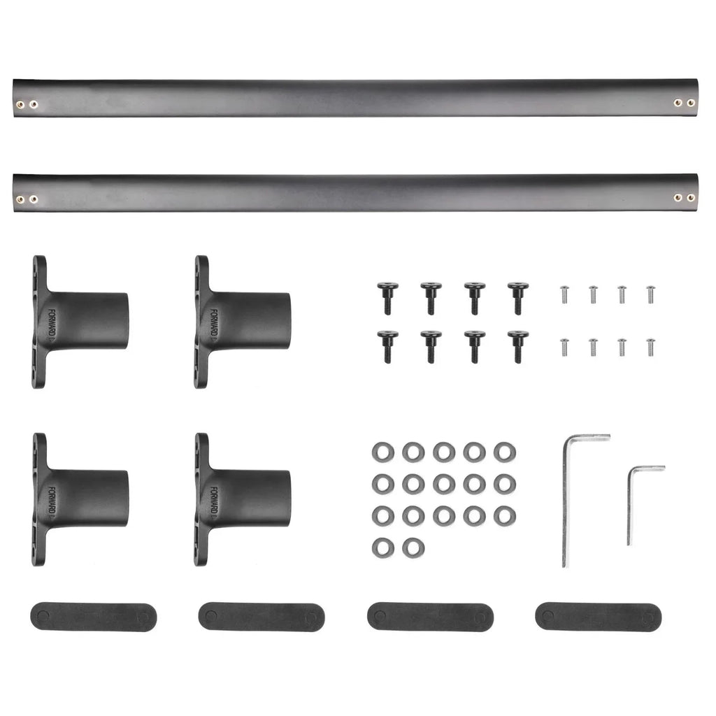 Teledu New Top Roof Rack Cross Bars Fit 2016-2019 Ford Explorer Package Carrier Black - Exclusive Design