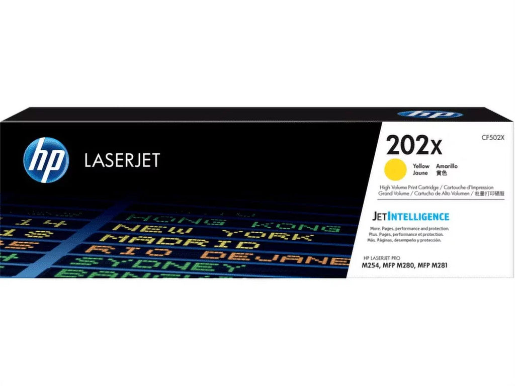 202X (CF502X) Toner Cartridge, Yellow High Yield - Exclusive Design