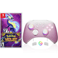 PokÃ©mon Violet Game Disc and Upgraded Switch Pro Controller for Nintendo Switch/OLED/Lite, Wireless Switch Remote for PC/IOS/Android/Steam Pink